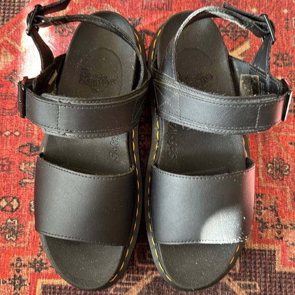 Dr. Martens Voss Quad Hydro Leather Platform Sandal Sz. 9 - Picture 5 of 5